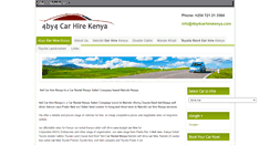 Desktop Screenshot of 4by4carhirekenya.com